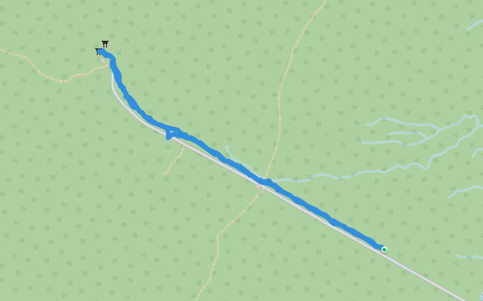 戸隠神社奥社登山口 walking route map in Nagano