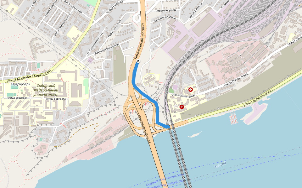 Музей-усадьба Г. В. Юдина walking route map in Ilansky