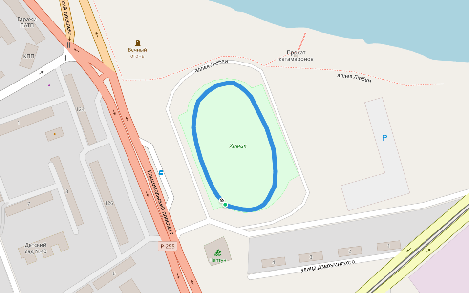 Химик walking route map in Khuzhir