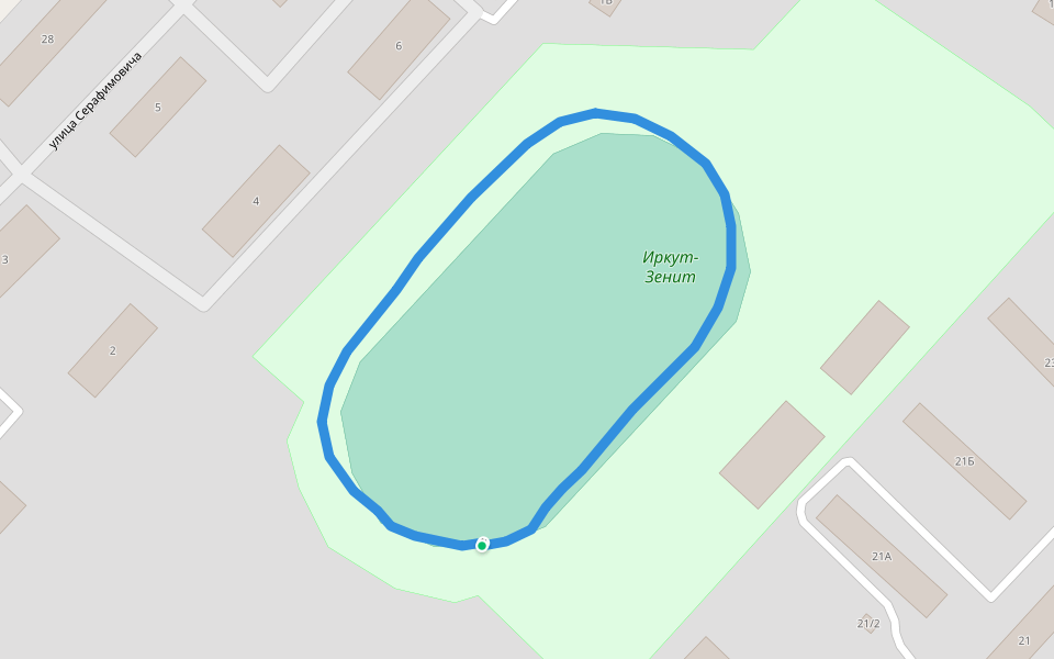 Иркут-Зенит walking route map in Khuzhir