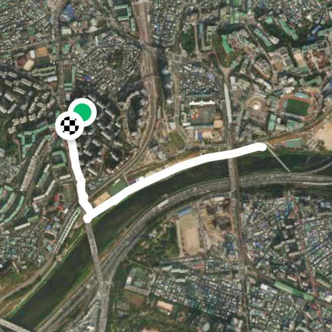 살곶이 다리 왕복 3km 세물머리(청계천, 중랑천, 한강)