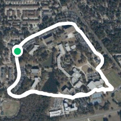 University of Texas of Tyler 1.5 mile loop