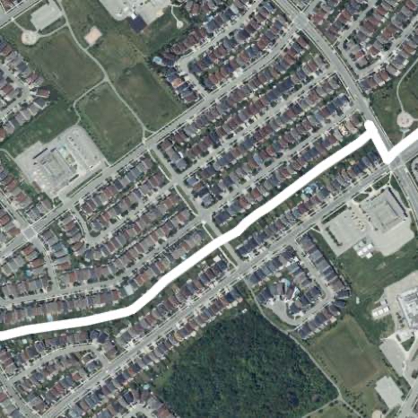 Walking trail in the neighborhood