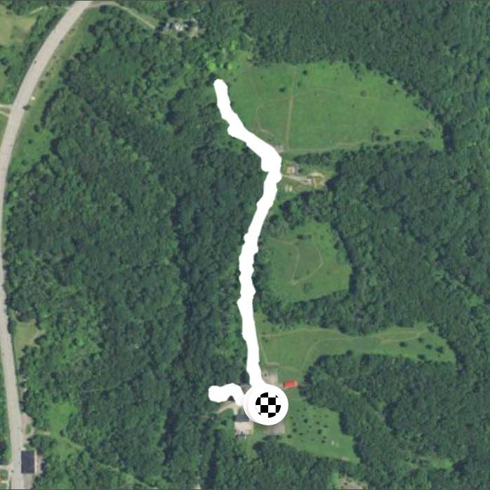 Heavy snow maple house rd to green trail and back