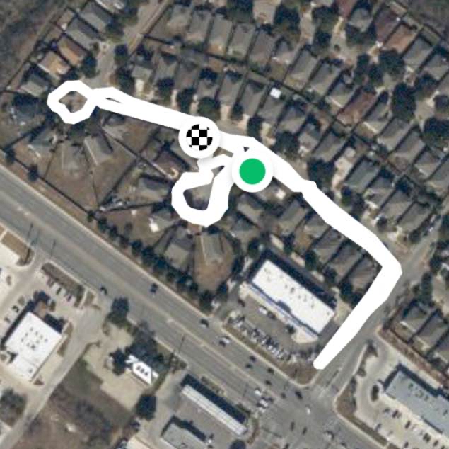 Two culver sac’s walked twice and entrance of home