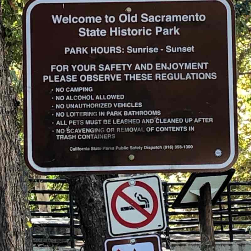 Old Sacramento River walk