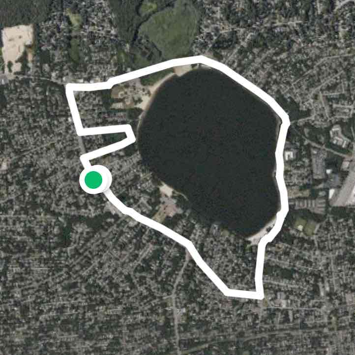 4 mile Route around the Lake