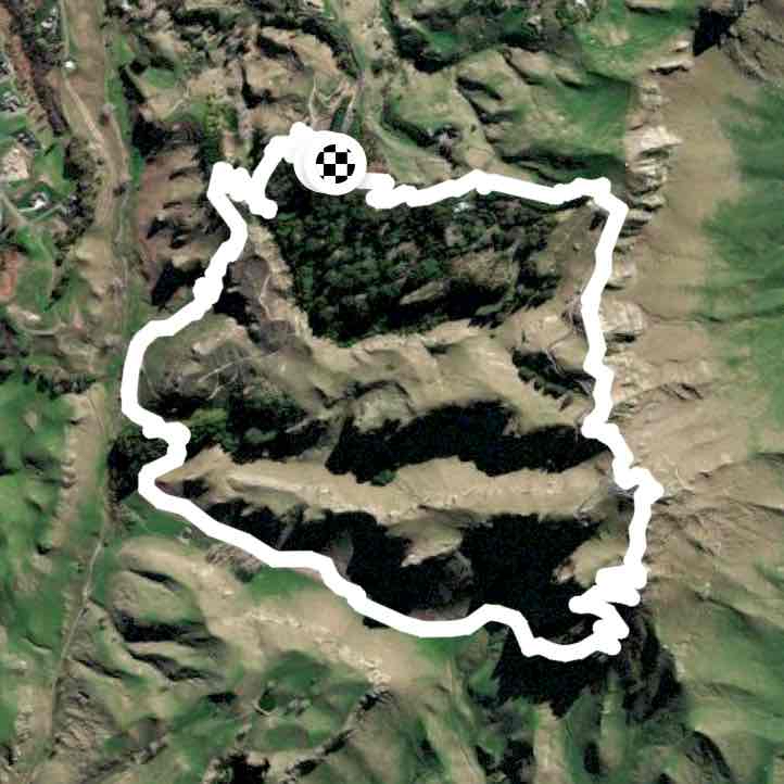 Te mata peak. Red track