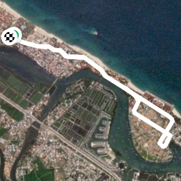 Cửa Đại beach route