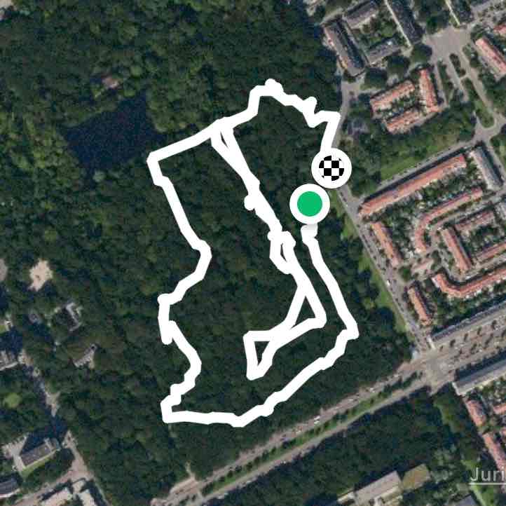 Park meer en bos