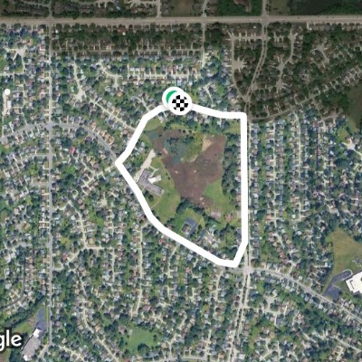 started on hillside drive and ending at our home
