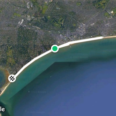 Sandbanks to Boscombe and back.