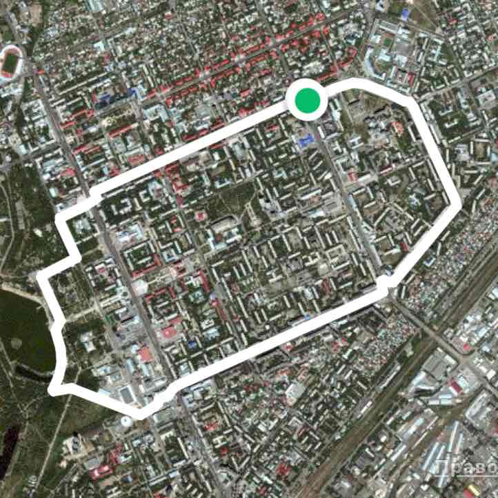 Running around Karaganda center