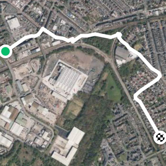 15 min walk Newton le Willows