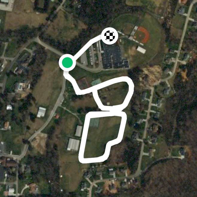 Middle school walking track