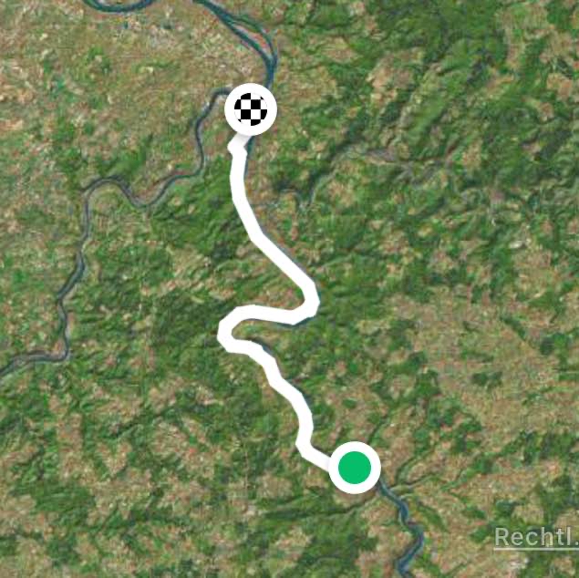 5. Etappe : St Goar - Koblenz