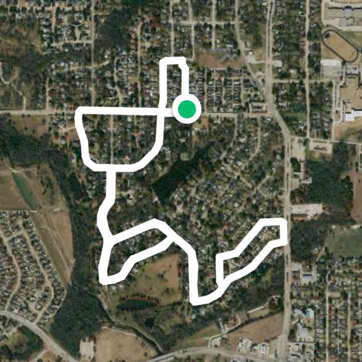 Walking around neighborhood