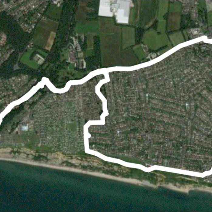 New Milton to Highcliffe