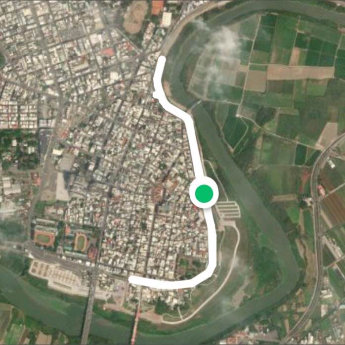 北港河堤活力走路線