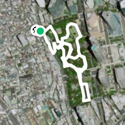 Monday morning routine Shinjuku park