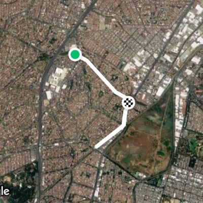 Paseo Satélite por el camellón central