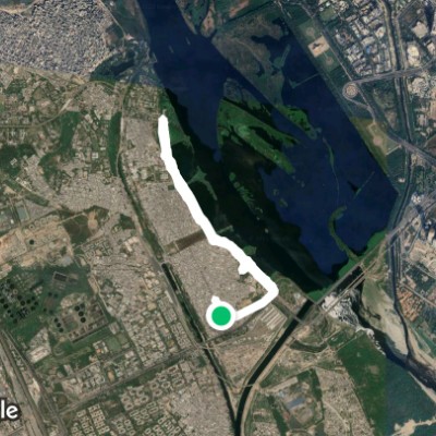 Route near Shaheen Bagh