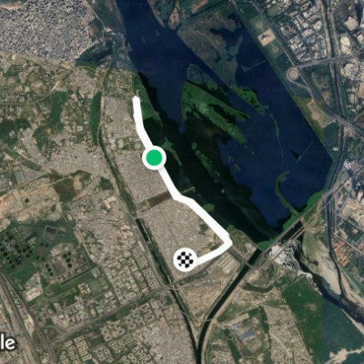 Route near Shaheen Bagh