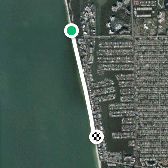 Walking on the beach