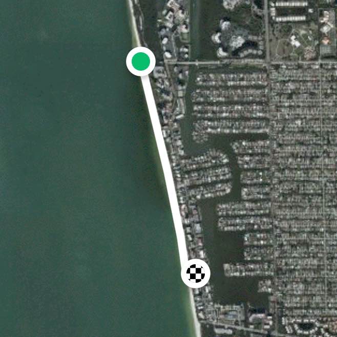 Walking on Naples Beach