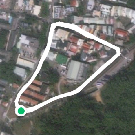 阿罩霧標牌起跑繞區公所回原點