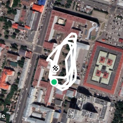 Бег 3,5 круга, 1418 шагов