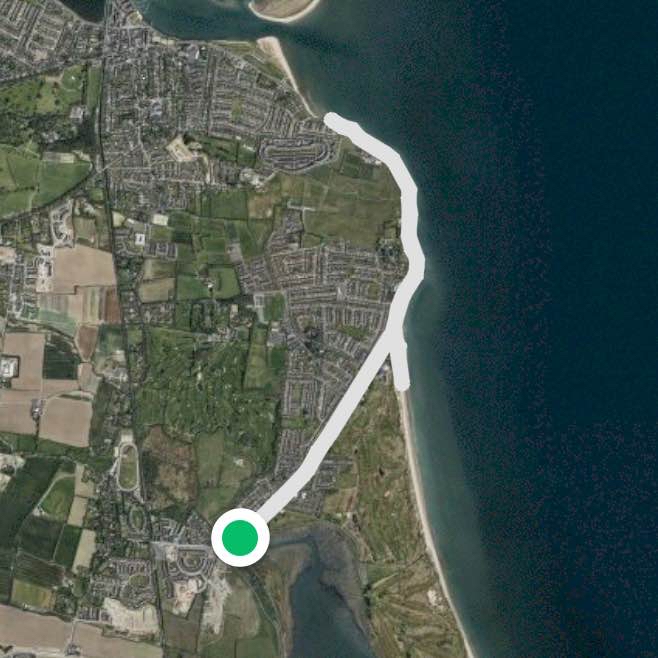 Somewhere between Portmarnock and Malahide