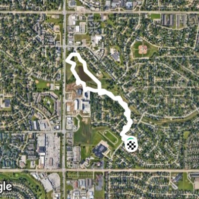 walking from home to the park.