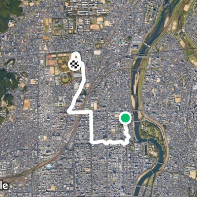 おかやまマラソンファンラン経路