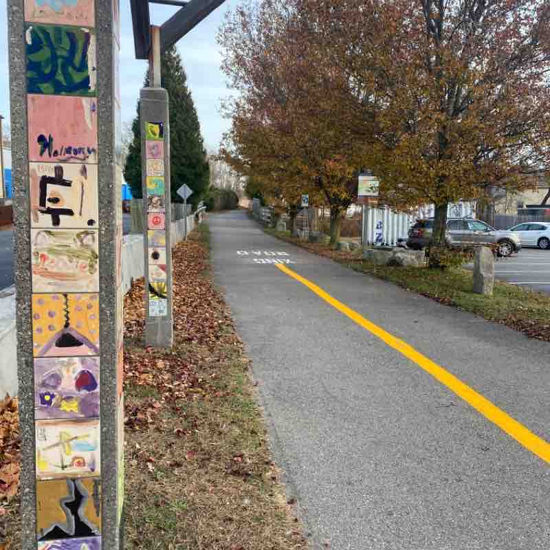 cool 2.25 mile woodland bike trail