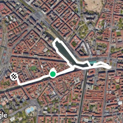 percorso in città studi