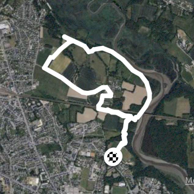 Chemin en forêt, proche de l’eau