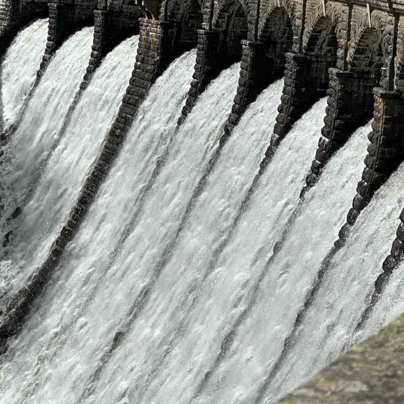 Elan valley reservoir and dam