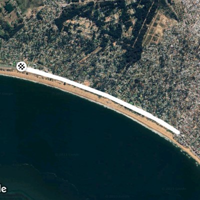 caminando por la bahía