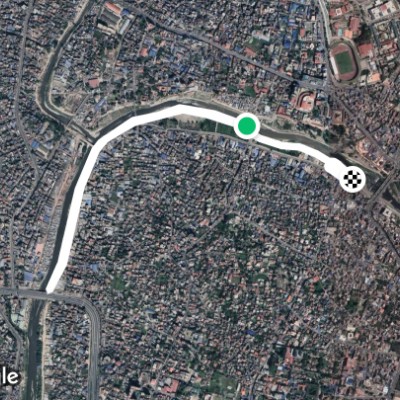 Route near Tripureshwar