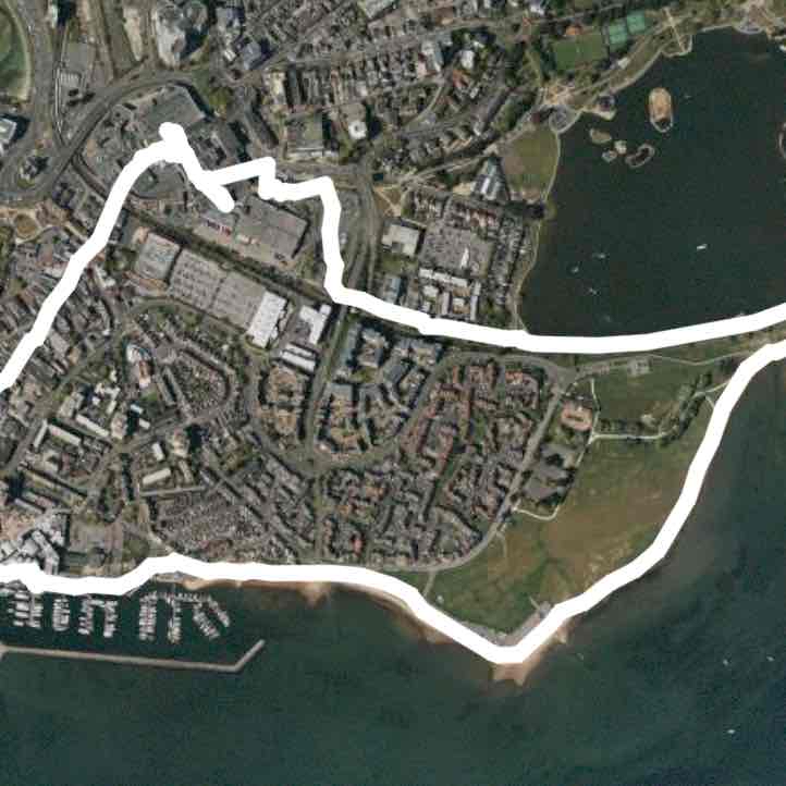 Poole Park to Poole Quay and Rtn.