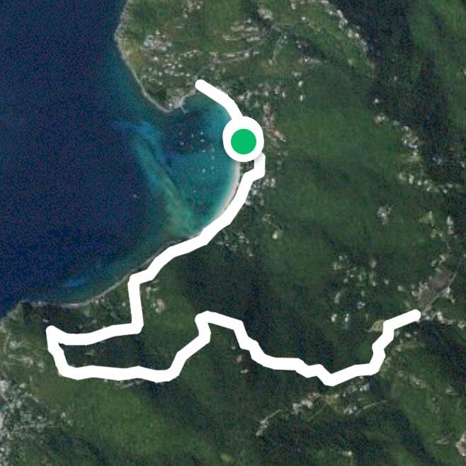 Lighthouse Cane Garden Bay to Ridge Sea Cows Bay