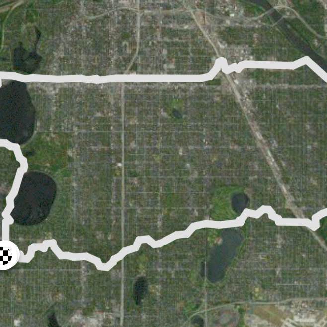 South Minneapolis Circle - 20 Miles