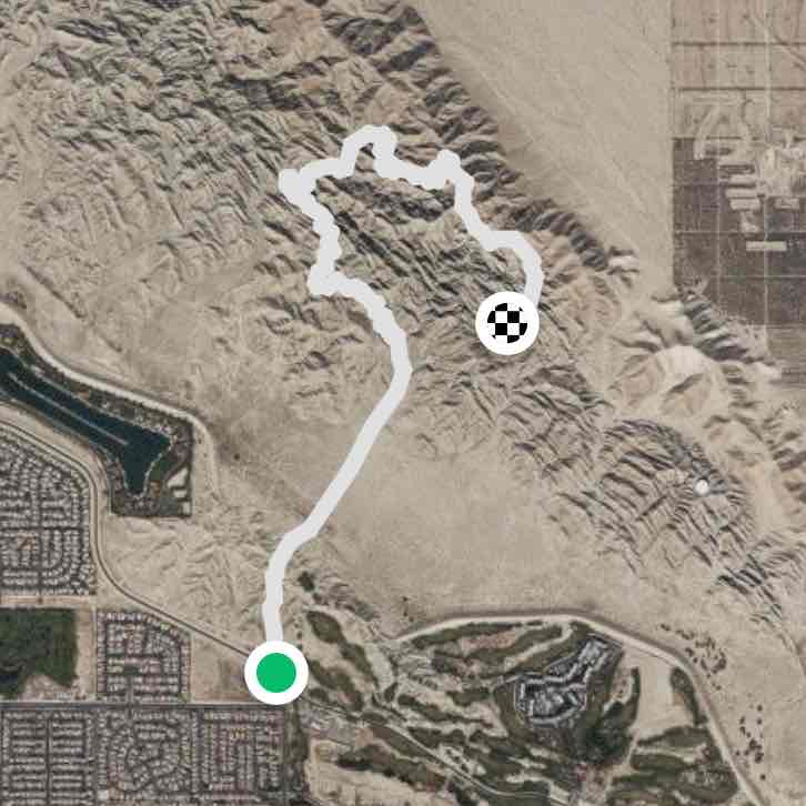 Coachella valley badlands trails