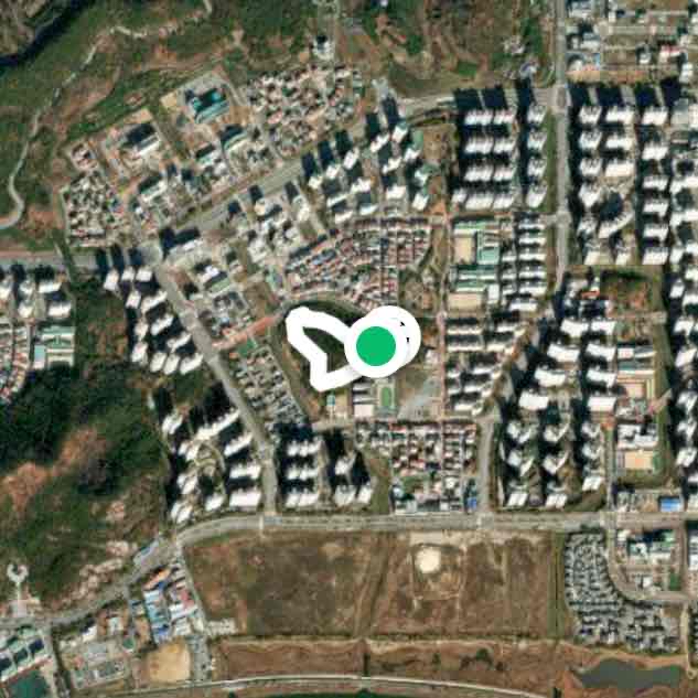 목포 옥암 초당산 황토 맨발 부주파출소