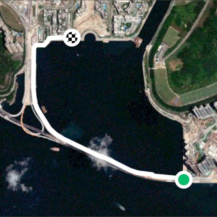 由中山返香港後第一次跑步