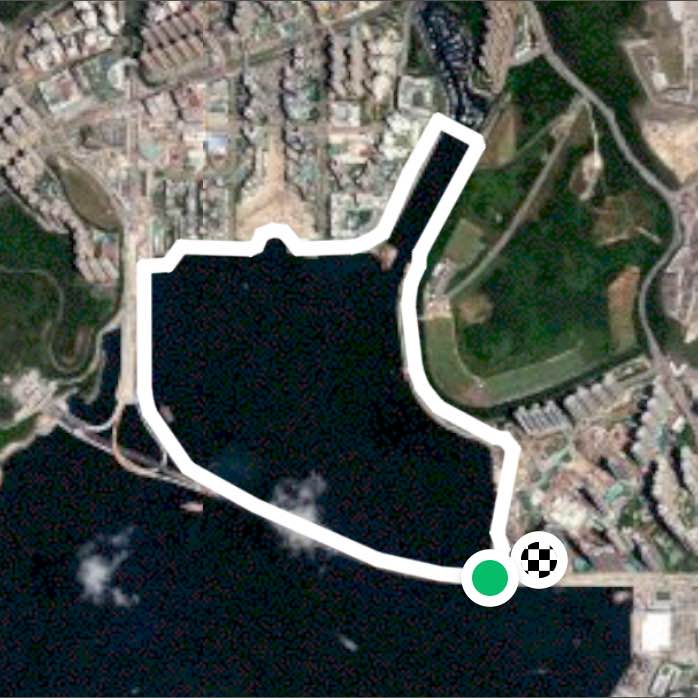 由康城經過將軍澳跨灣大橋，將軍澳南面沿海，跑回日出康城喜點，沿途海邊景色優美，藍天白雲，好值大家得跑