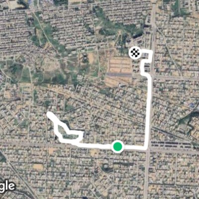 5 KM Route from Askari Tower 1 DHA 2