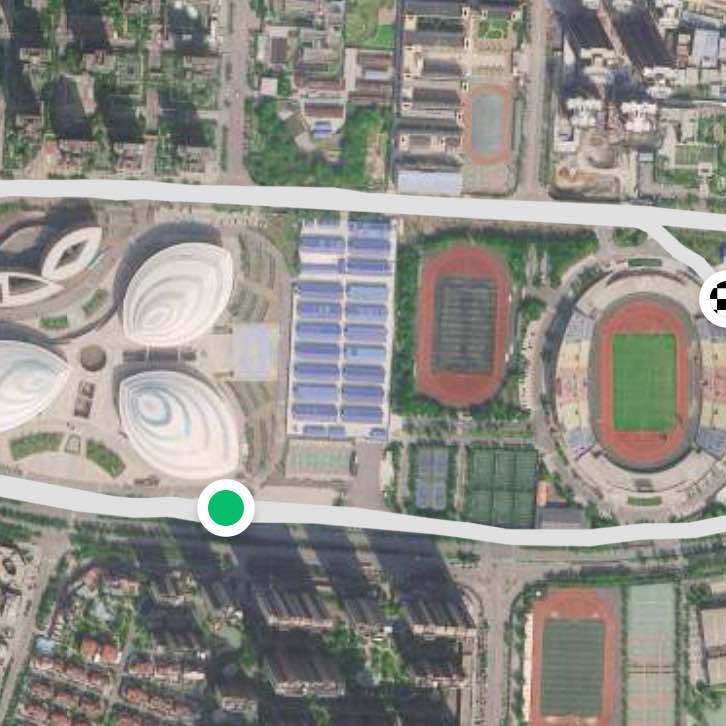 百色市体育馆外围一圈