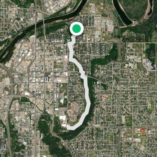 Coronation/Barrett Park Walk from Waskasoo Area